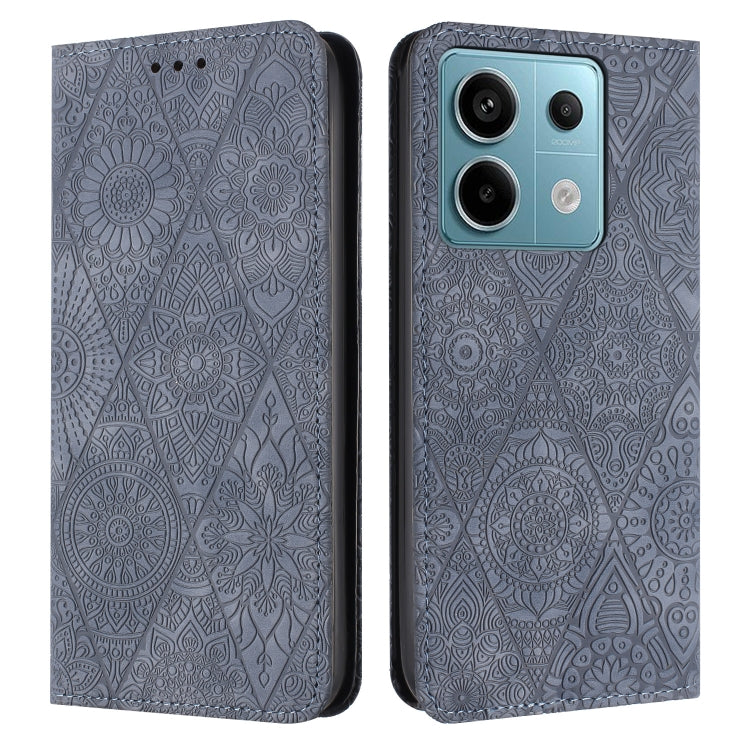 Ethnic Embossed Adsorption Leather Phone Case