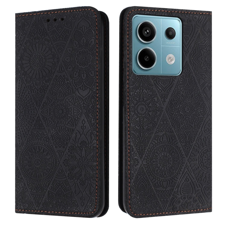 Ethnic Embossed Adsorption Leather Phone Case