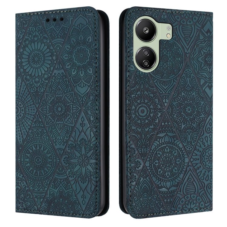Ethnic Embossed Adsorption Leather Phone Case