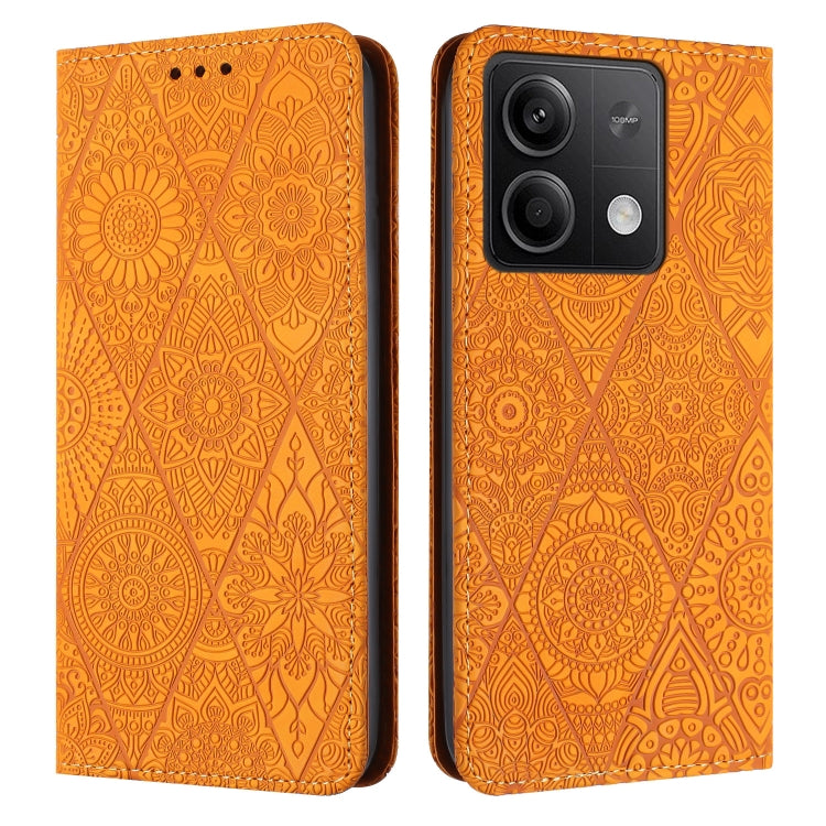 Ethnic Embossed Adsorption Leather Phone Case