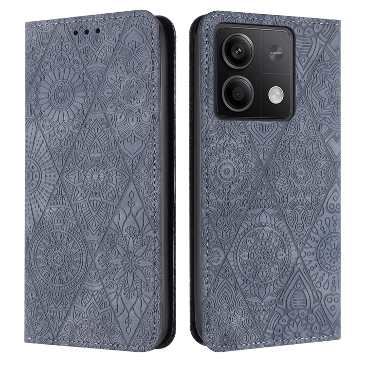 Ethnic Embossed Adsorption Leather Phone Case