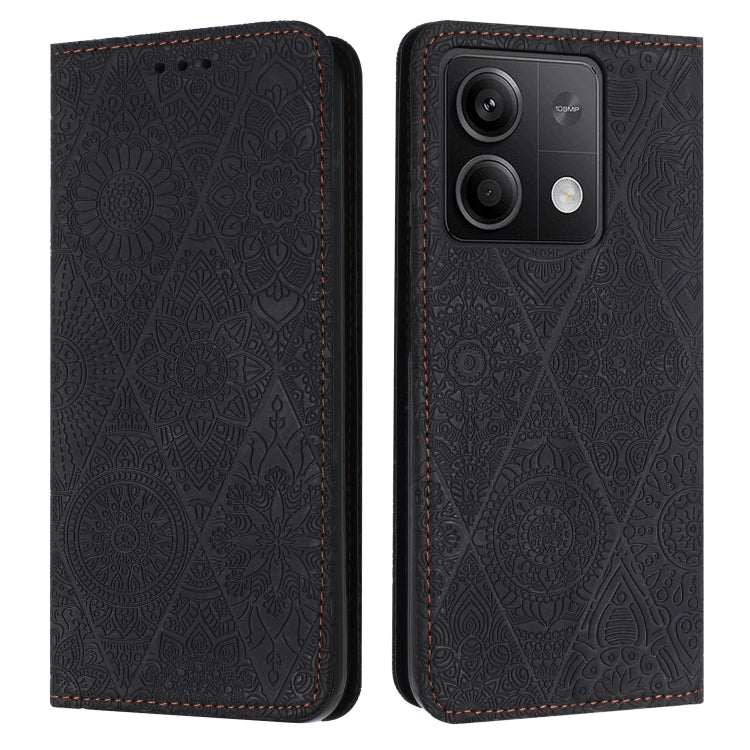 Ethnic Embossed Adsorption Leather Phone Case