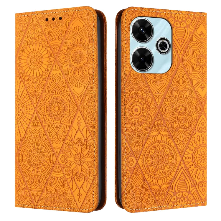 Ethnic Embossed Adsorption Leather Phone Case