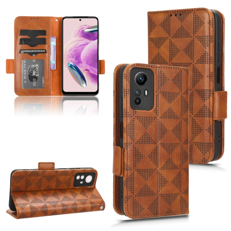Symmetrical Triangle Pattern Leather Phone Case, For Xiaomi Redmi Note 12S 4G, For Xiaomi 13 Ultra
