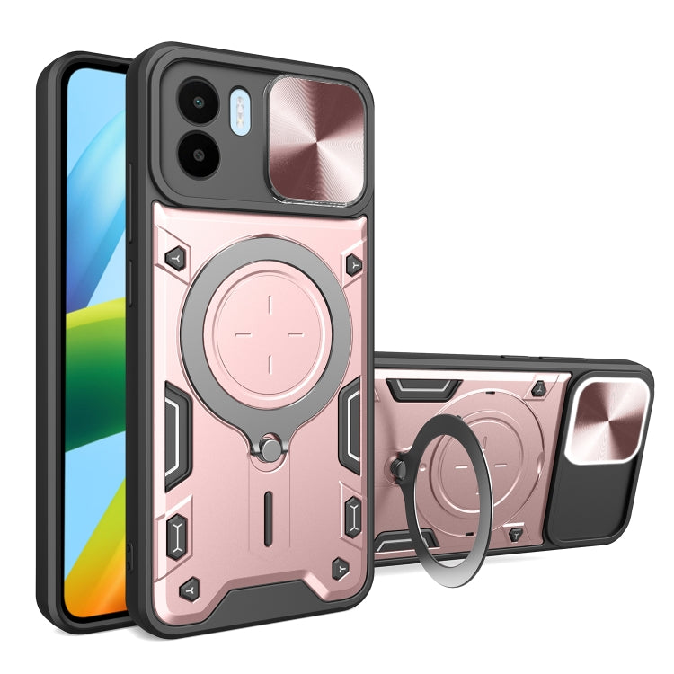 CD Texture Sliding Camshield Magnetic Holder Phone Case, For Xiaomi Poco M5 5G, For Xiaomi Redmi A1 4G, For Xiaomi Redmi Note 11 Global, For Xiaomi Redmi K40S / Poco F4
