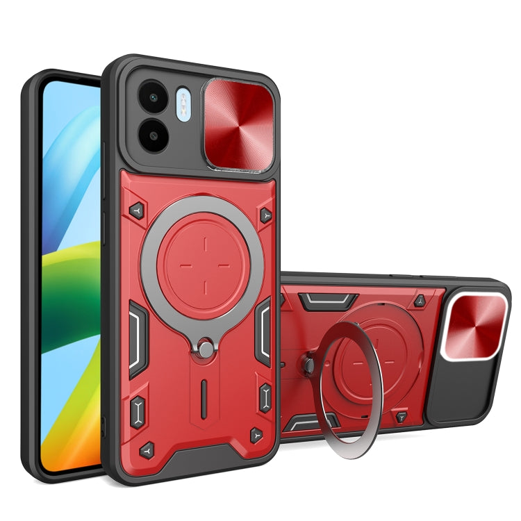 CD Texture Sliding Camshield Magnetic Holder Phone Case, For Xiaomi Poco M5 5G, For Xiaomi Redmi A1 4G, For Xiaomi Redmi Note 11 Global, For Xiaomi Redmi K40S / Poco F4