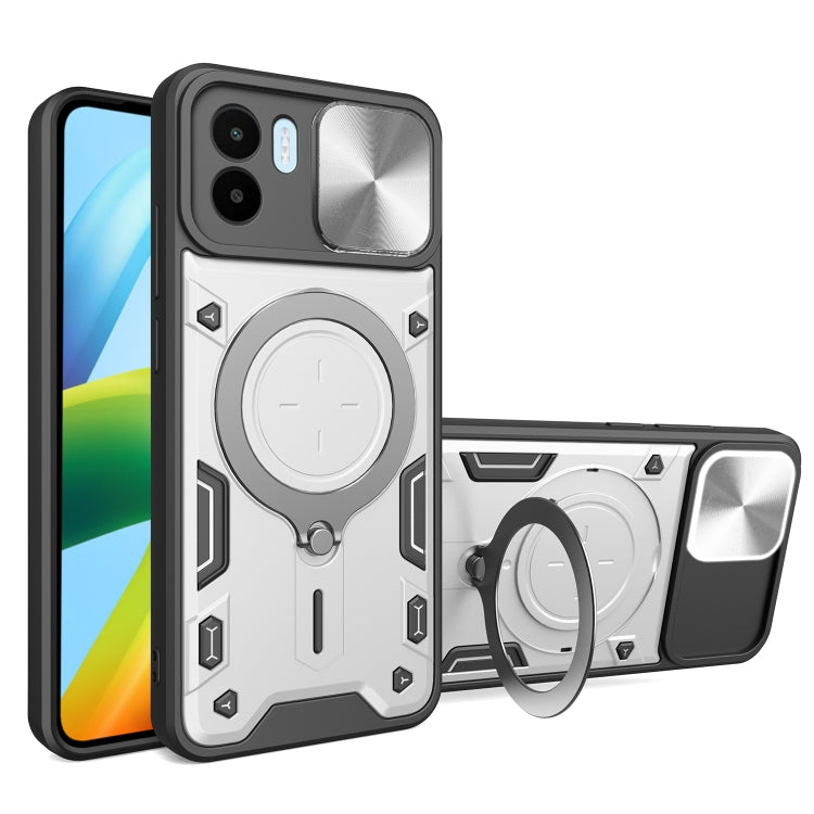 CD Texture Sliding Camshield Magnetic Holder Phone Case, For Xiaomi Poco M5 5G, For Xiaomi Redmi A1 4G, For Xiaomi Redmi Note 11 Global, For Xiaomi Redmi K40S / Poco F4
