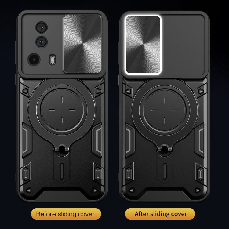 CD Texture Sliding Camshield Magnetic Holder Phone Case, For Xiaomi 13 Lite / Civi 2 5G, For Xiaomi 13 Pro, For Xiaomi 13, For Xiaomi 12T / 12T Pro