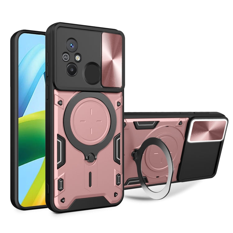 CD Texture Sliding Camshield Magnetic Holder Phone Case, For Xiaomi Redmi Note 12S 4G, For Xiaomi Redmi Note 12 4G, For Xiaomi Redmi Note 12 Pro 5G, For Xiaomi Redmi 12C