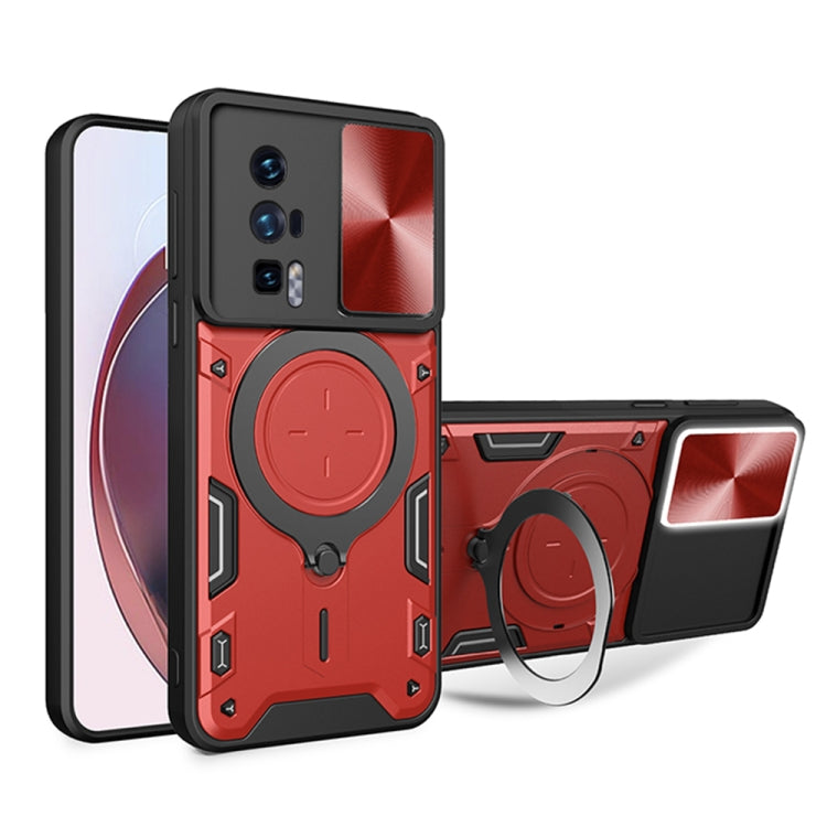 CD Texture Sliding Camshield Magnetic Holder Phone Case, For Xiaomi Redmi Note 13 Pro 5G, For Xiaomi 13T / Redmi K60 Ultra, For Xiaomi Redmi Note 12 Turbo, For Xiaomi Poco F5 Pro/Redmi K60