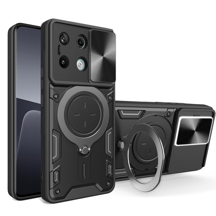 CD Texture Sliding Camshield Magnetic Holder Phone Case, For Xiaomi Redmi Note 13 Pro 5G, For Xiaomi 13T / Redmi K60 Ultra, For Xiaomi Redmi Note 12 Turbo, For Xiaomi Poco F5 Pro/Redmi K60