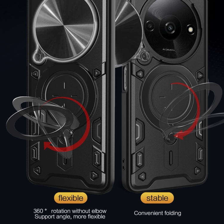 CD Texture Sliding Camshield Magnetic Holder Phone Case, For Xiaomi Redmi A3, For Xiaomi Redmi 13C 5G Global, For Xiaomi Redmi Note 13 5G, For Xiaomi Redmi 13C 4G