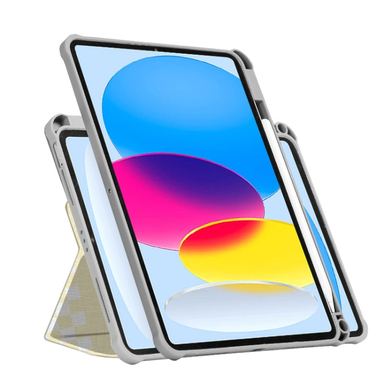 Étui magnétique rotatif à 720° en cuir peint pour tablette, compatible avec iPad Air 11 (2024) / iPad Pro 11 (2022), iPad 10e génération (10.9) (2022), iPad 10.2 (2021) / 2020 / 10.5 (2021)