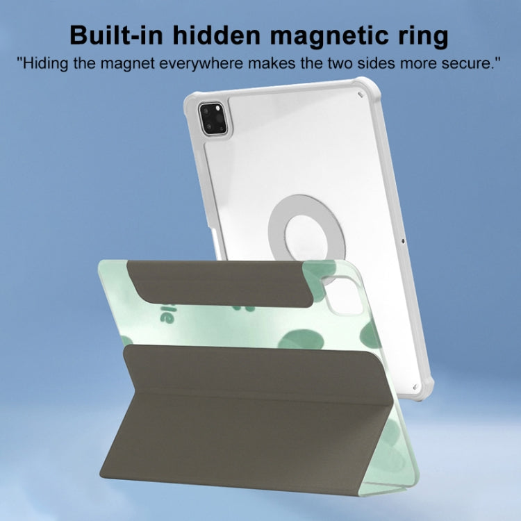 720 Rotation Magnetic Painted Leather Smart Tablet Case, For iPad Air 11 2024 / iPad Pro 11, For iPad 10th Gen 10.9 2022, For iPad 10.2 2021 / 2020 / 10.5