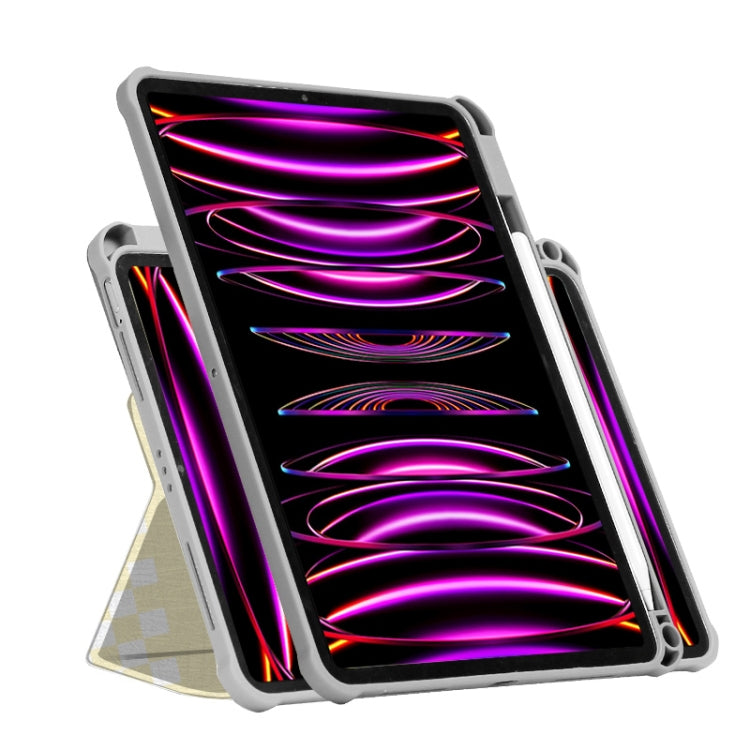 Étui magnétique rotatif à 720° en cuir peint pour tablette, compatible avec iPad Air 11 (2024) / iPad Pro 11 (2022), iPad 10e génération (10.9) (2022), iPad 10.2 (2021) / 2020 / 10.5 (2021)
