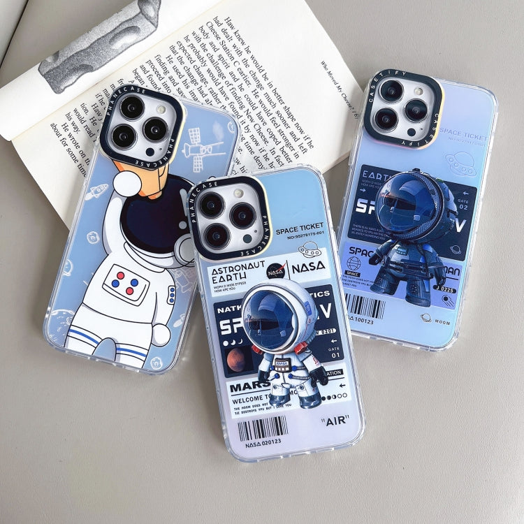 Astronaut Pattern Shockproof PC Protective Phone Case, For iPhone 14 Pro Max, For iPhone 14 Pro, For iPhone 14 Plus, For iPhone 14, For iPhone 13 Pro Max, For iPhone 13 Pro, For iPhone 13, For iPhone 12 Pro Max