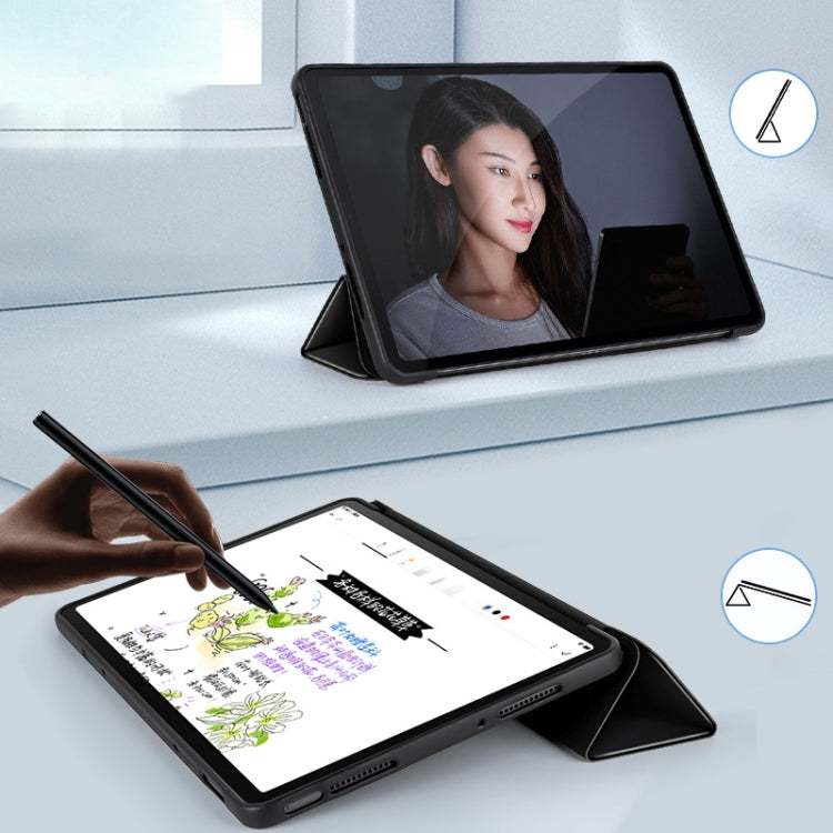 3-fold Smart Leather Tablet Case with Pen Slot, For Xiaomi Pad 5 / 5 Pro