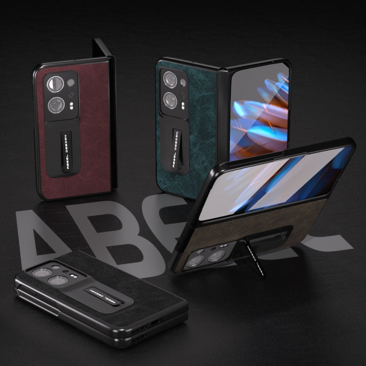 Integrated Dream Litchi Texture PU Phone Case with Holder