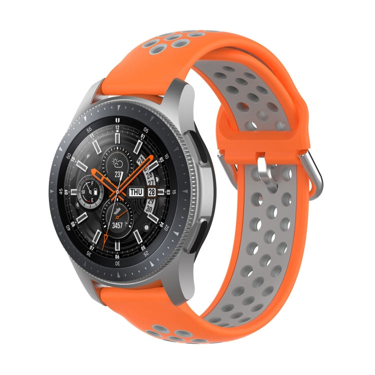 Universal Sports Two-tone Silicone Replacement Wrist Strap, For Samsung Galaxy Watch 46mm / Gear S3