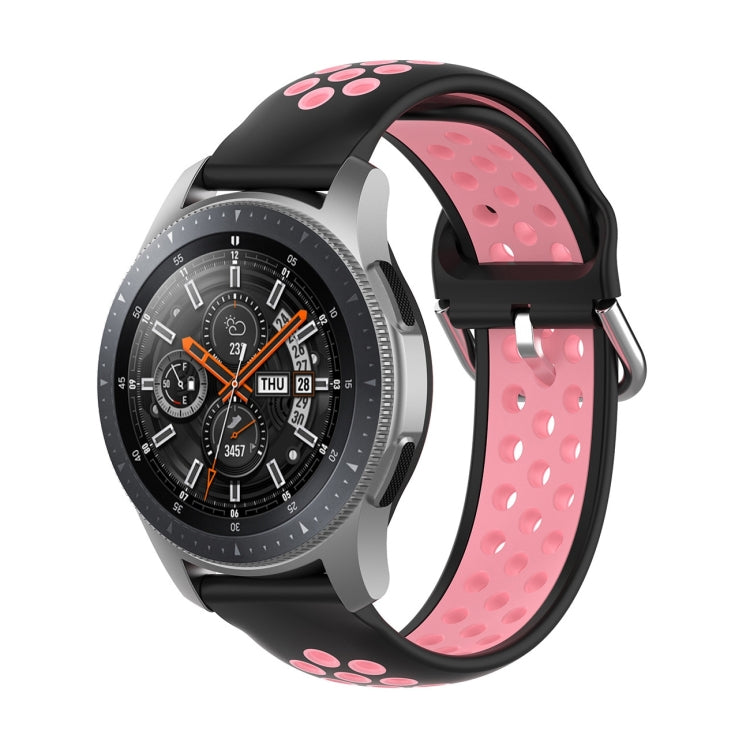 Universal Sports Two-tone Silicone Replacement Wrist Strap, For Samsung Galaxy Watch 46mm / Gear S3