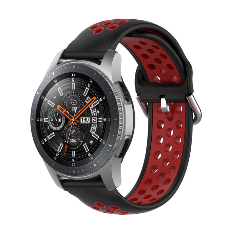 Universal Sports Two-tone Silicone Replacement Wrist Strap, For Samsung Galaxy Watch 46mm / Gear S3