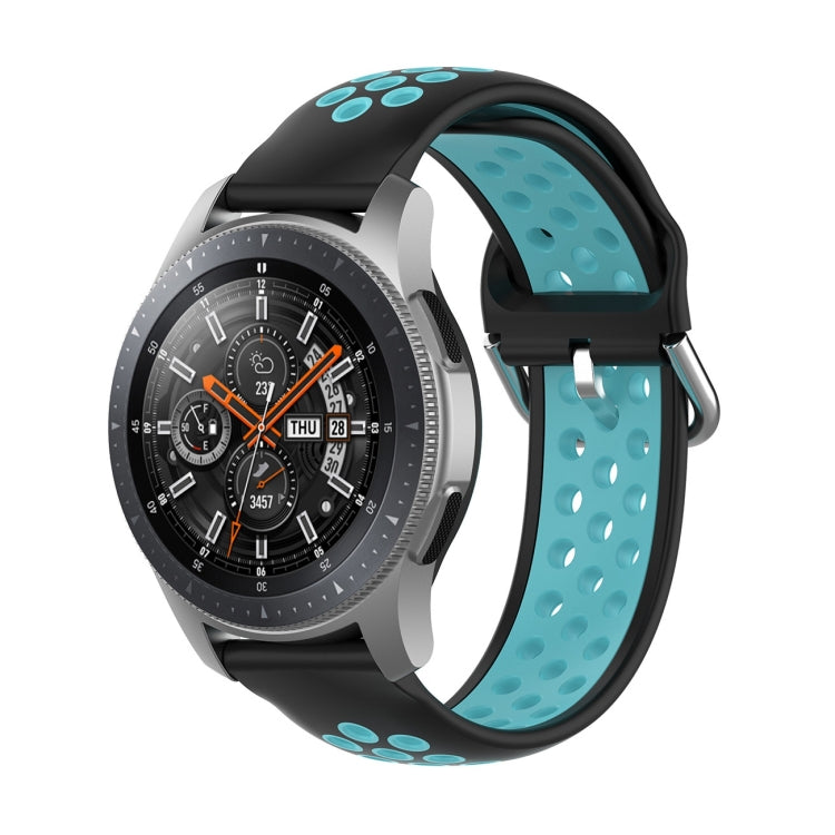 Universal Sports Two-tone Silicone Replacement Wrist Strap, For Samsung Galaxy Watch 46mm / Gear S3
