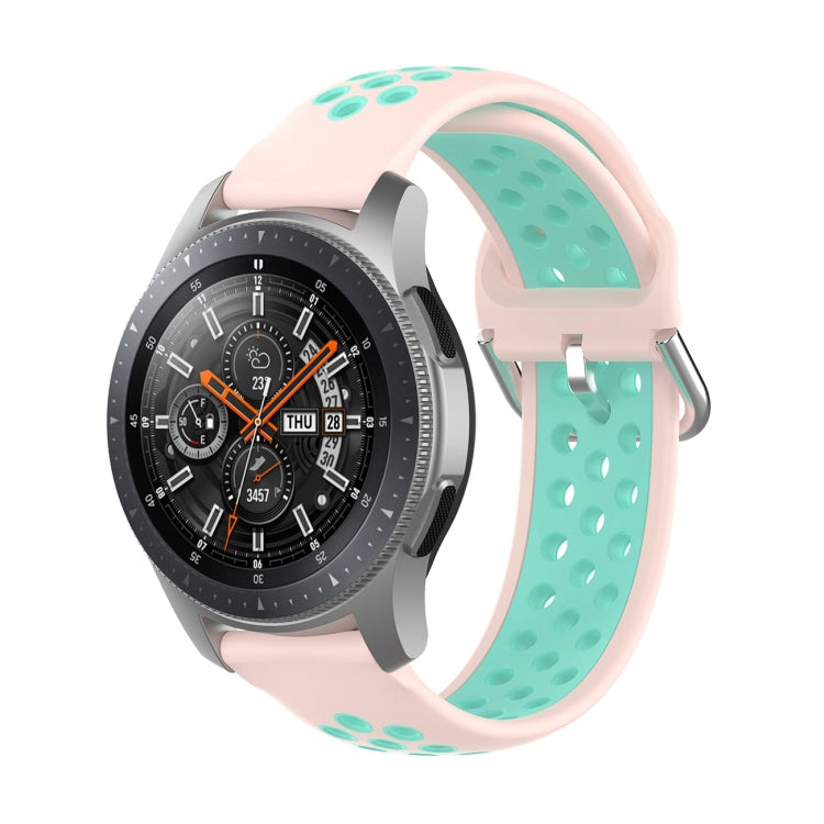 Universal Sports Two-tone Silicone Replacement Wrist Strap, For Samsung Galaxy Watch 46mm / Gear S3