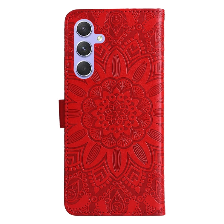 Embossed Sunflower Leather Phone Case