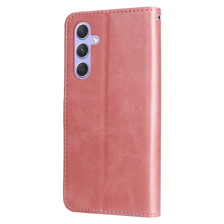 Calf Texture Zipper Leather Phone Case, For Samsung Galaxy M54 5G