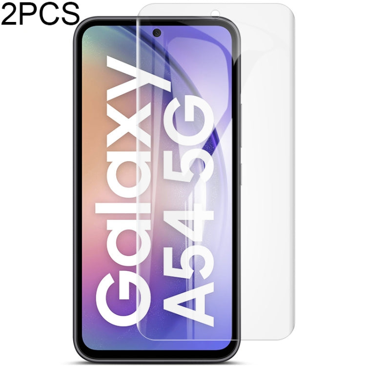 2pcs imak Curved Full Screen Hydrogel Film Protector, For Samsung Galaxy A34 5G, For Samsung Galaxy S23 FE 5G, For Samsung Galaxy S24 Ultra 5G, For Samsung Galaxy A54 5G, For Samsung Galaxy S24+ 5G, For Samsung Galaxy S24 5G
