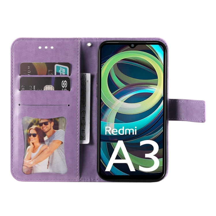 7-petal Flowers Embossing Leather Phone Case