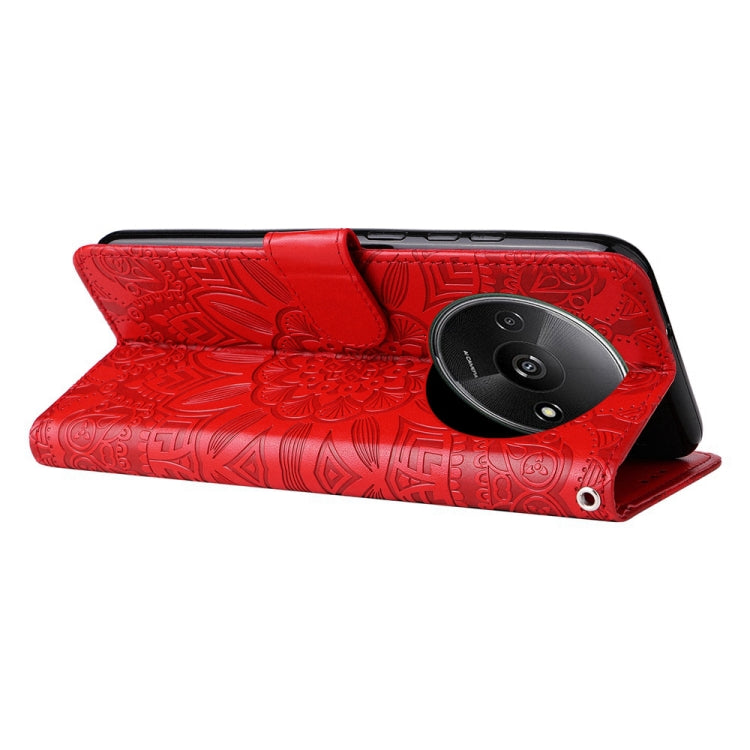 Embossed Sunflower Leather Phone Case, For Xiaomi Redmi A3, For Xiaomi Redmi Note13 Pro 4G Global/Poco M6 Pro 4G, For Xiaomi Redmi Note13 4G, For Xiaomi Redmi K70E