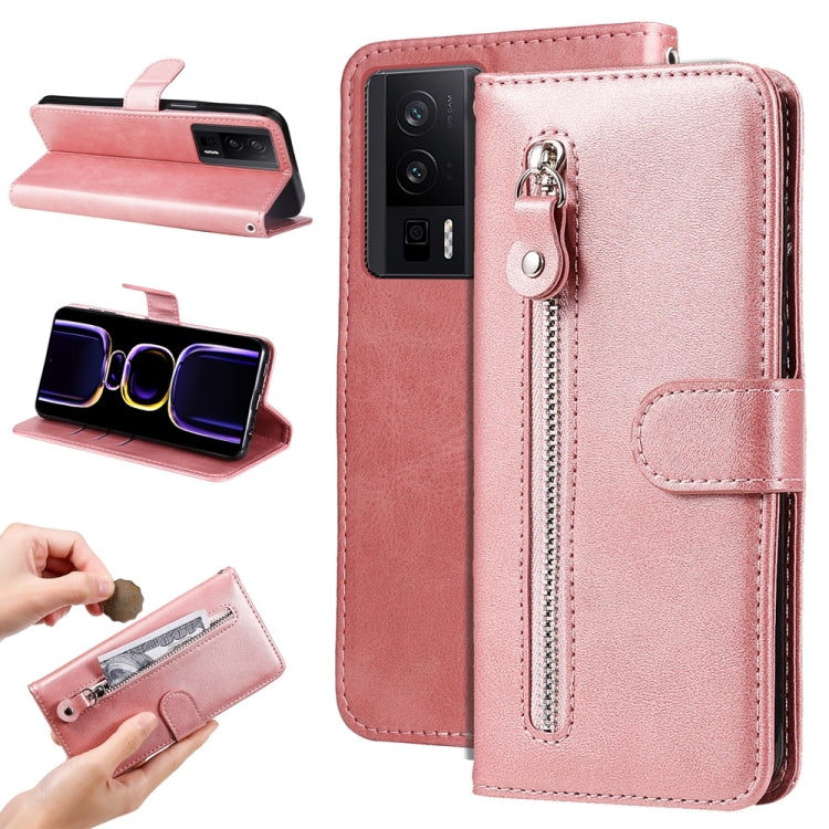Calf Texture Zipper Leather Phone Case, For Xiaomi Redmi Poco F5, For Xiaomi 13T / Redmi K60 Ultra, For Xiaomi Redmi K60 / K60 Pro, For Xiaomi Redmi Note 12S 4G