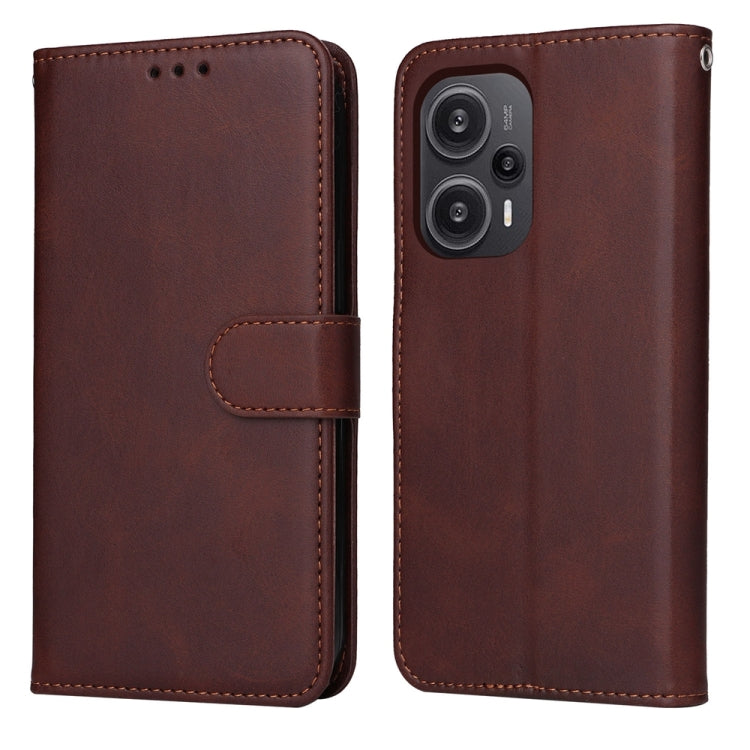 Classic Calf Texture Flip Leather Phone Case, For Xiaomi 13T / Redmi K60 Ultra, For Xiaomi Redmi K70 / K70 Pro, For Xiaomi Redmi Poco F5, For Xiaomi Redmi K60 / K60 Pro