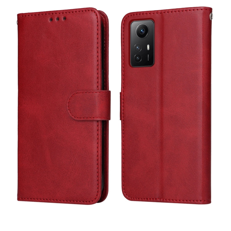 Classic Calf Texture Flip Leather Phone Case, For Xiaomi Redmi Note 12S 4G