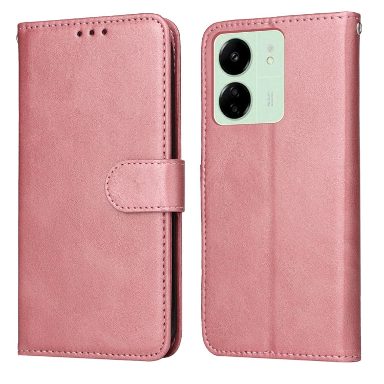 Classic Calf Texture Flip Leather Phone Case, For Xiaomi Redmi Note13 5G Global, For Xiaomi Redmi 13C 4G, For Xiaomi Redmi Note13 Pro+ 5G Global, For Xiaomi Redmi Note13 Pro 5G Global
