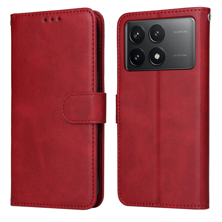 Classic Calf Texture Flip Leather Phone Case, For Xiaomi 13T / Redmi K60 Ultra, For Xiaomi Redmi K70 / K70 Pro, For Xiaomi Redmi Poco F5, For Xiaomi Redmi K60 / K60 Pro