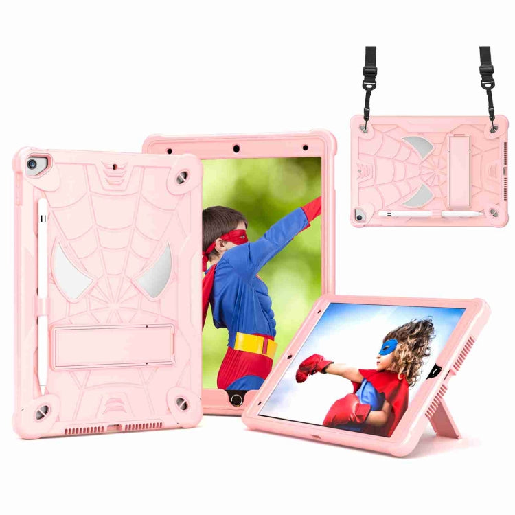 Spider Texture Silicone Hybrid PC Tablet Case with Shoulder Strap, For iPad 10.2 2021 / 2020 / 2019, For iPad mini 6