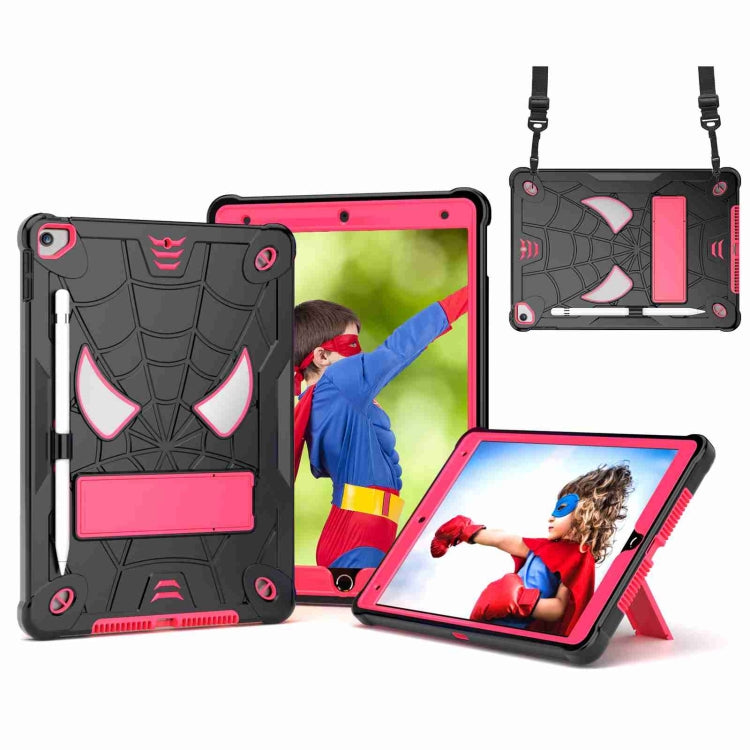Spider Texture Silicone Hybrid PC Tablet Case with Shoulder Strap, For iPad 10.2 2021 / 2020 / 2019, For iPad mini 6