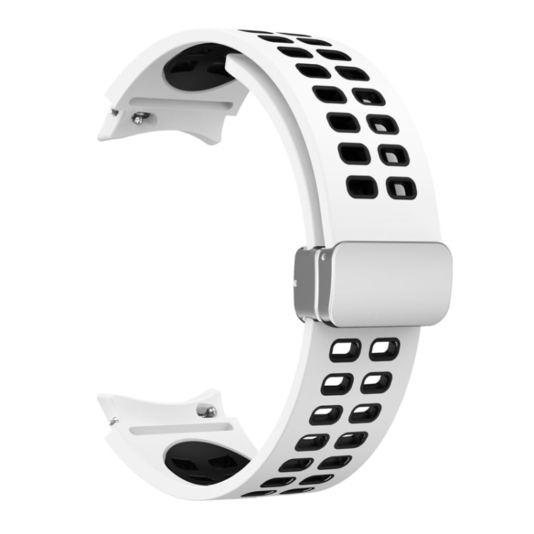 Double-row Hole Folding Buckle Silicone Watch Band, For Samsung Galaxy Watch5