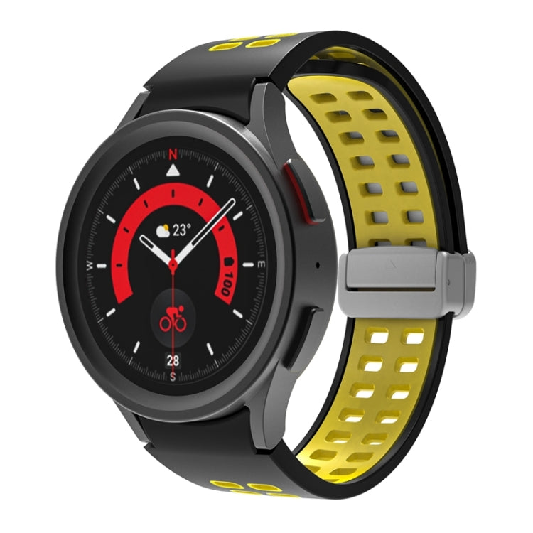 Double-row Hole Folding Buckle Silicone Watch Band, For Samsung Galaxy Watch5