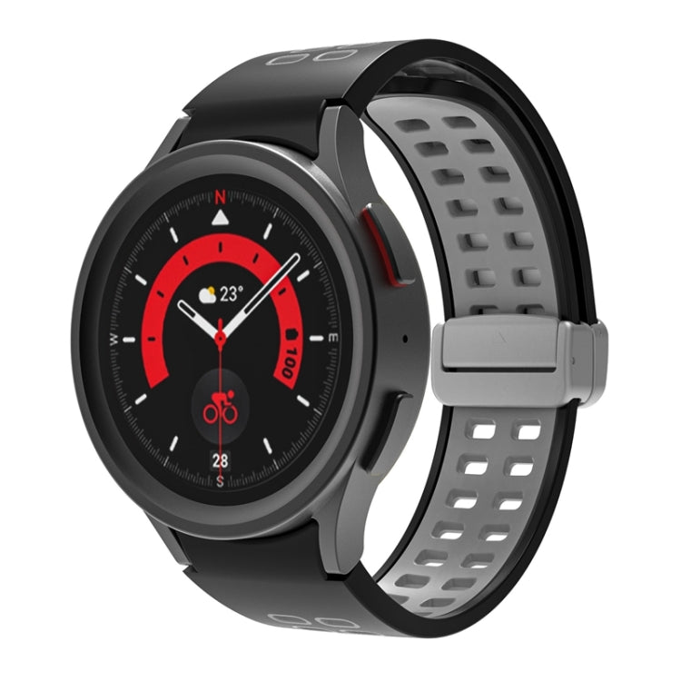 Double-row Hole Folding Buckle Silicone Watch Band, For Samsung Galaxy Watch5