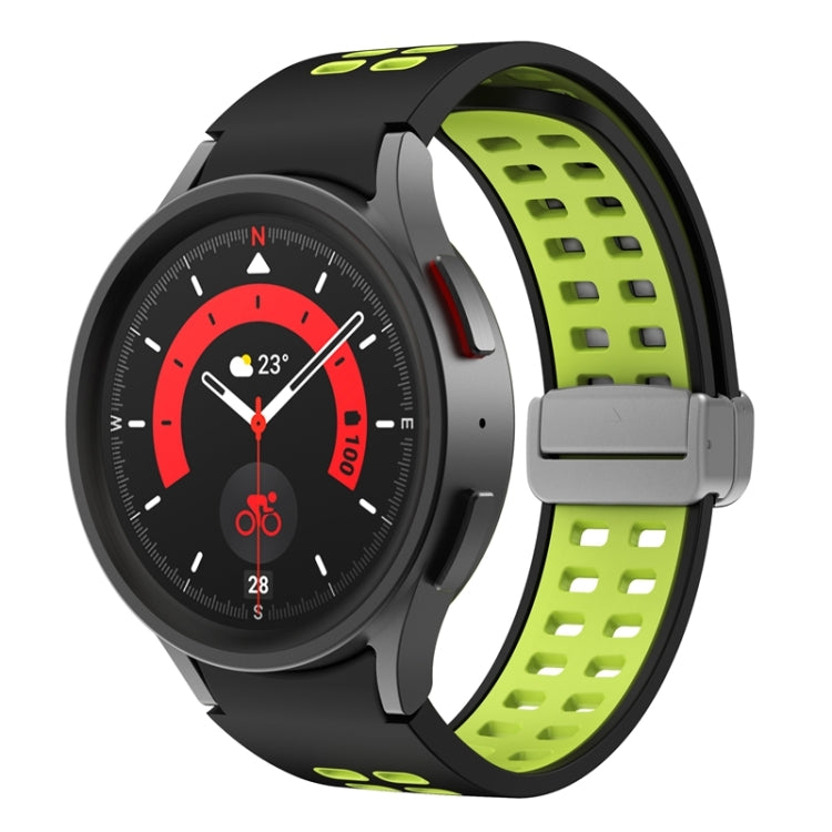 Double-row Hole Folding Buckle Silicone Watch Band, For Samsung Galaxy Watch5