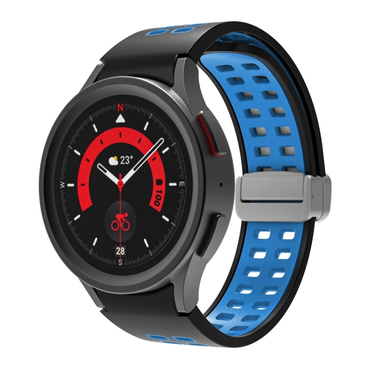 Double-row Hole Folding Buckle Silicone Watch Band, For Samsung Galaxy Watch5