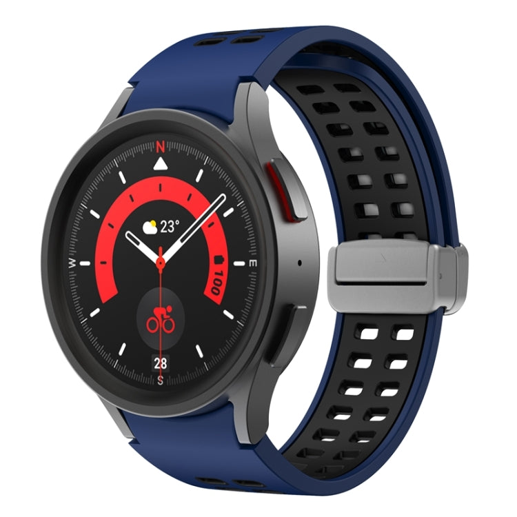 Double-row Hole Folding Buckle Silicone Watch Band, For Samsung Galaxy Watch5