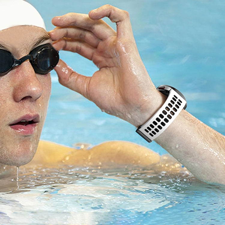 Double-row Hole Folding Buckle Silicone Watch Band, For Samsung Galaxy Watch5