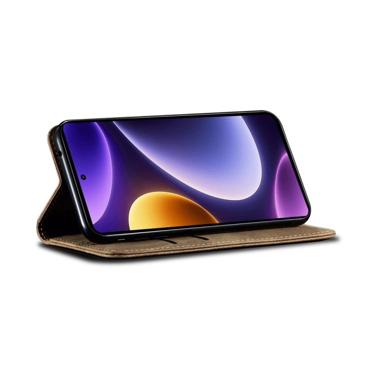 Étui à rabat en cuir texturé style décontracté pour Xiaomi Redmi Note 12 Turbo / Poco F5