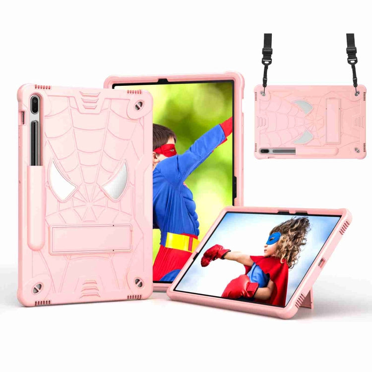 Spider Texture Silicone Hybrid PC Tablet Case with Shoulder Strap