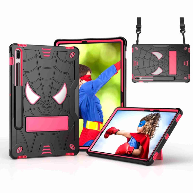 Spider Texture Silicone Hybrid PC Tablet Case with Shoulder Strap