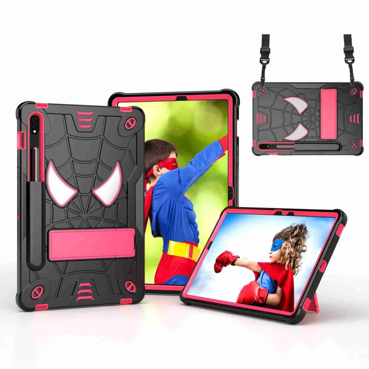 Spider Texture Silicone Hybrid PC Tablet Case with Shoulder Strap